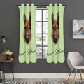 German Shepherd Dog Portrait Print Grommet Curtain Panels