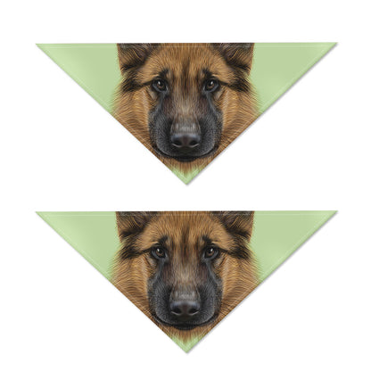 German Shepherd Dog Portrait Print Dog Bandana