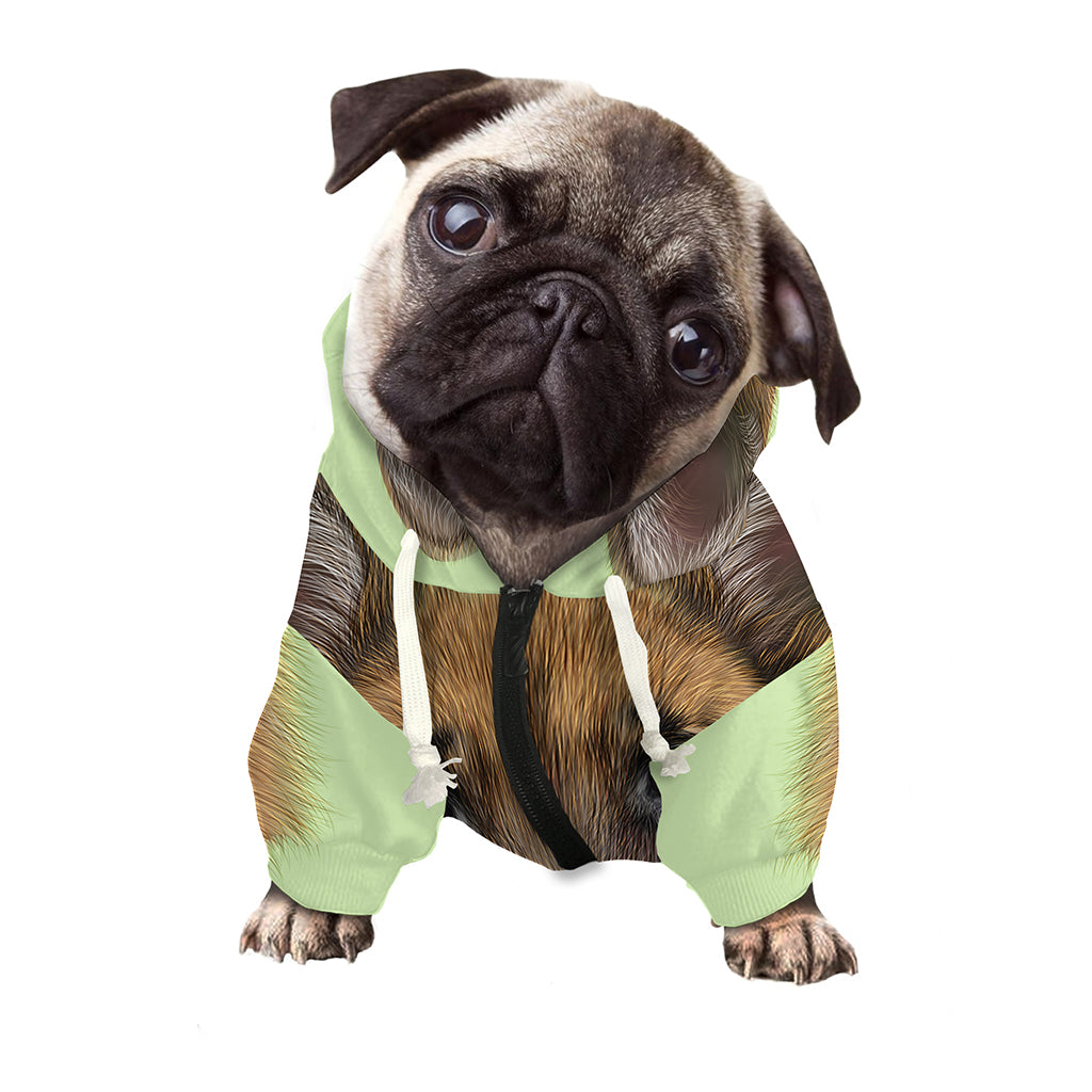 German Shepherd Dog Portrait Print Dog Zip Up Hoodie