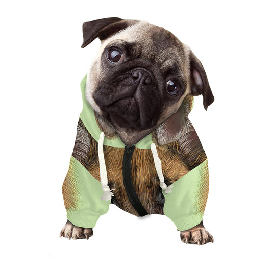 German Shepherd Dog Portrait Print Dog Zip Up Hoodie