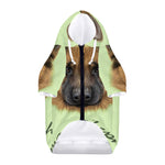German Shepherd Dog Portrait Print Dog Zip Up Hoodie