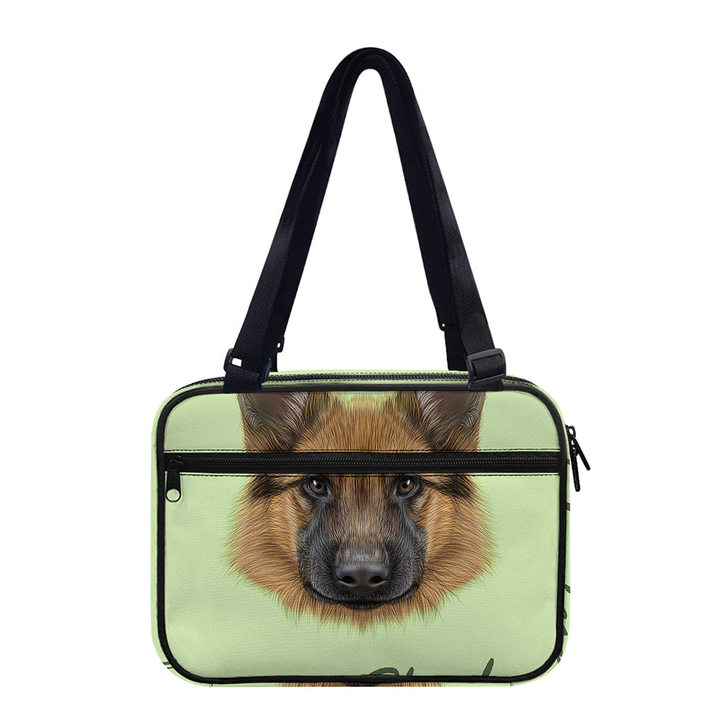German Shepherd Dog Portrait Print Double Strap Bible Bag