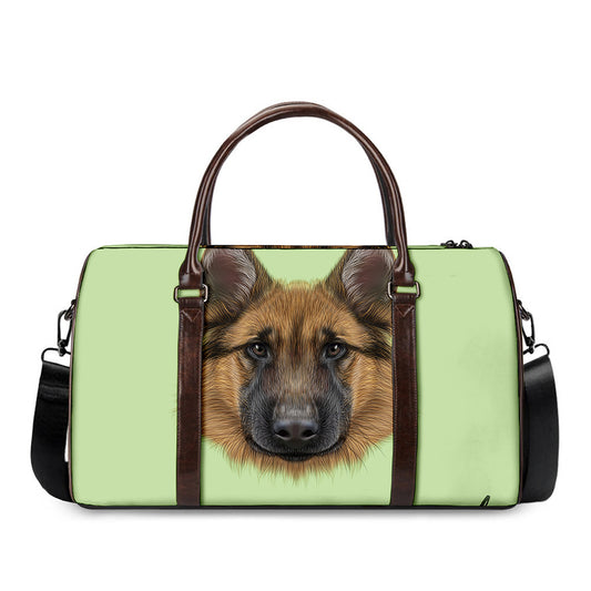 German Shepherd Dog Portrait Print Duffle Bag