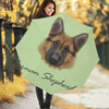 German Shepherd Dog Portrait Print Foldable Umbrella