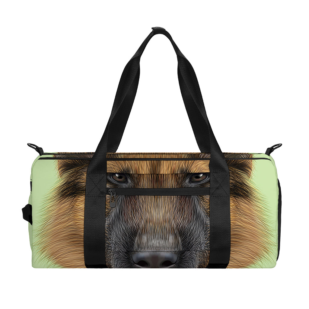 German Shepherd Dog Portrait Print Gym Bag