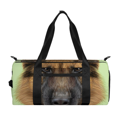 German Shepherd Dog Portrait Print Gym Bag
