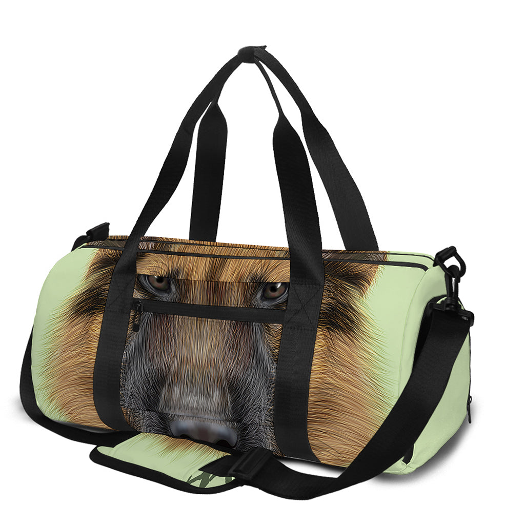 German Shepherd Dog Portrait Print Gym Bag