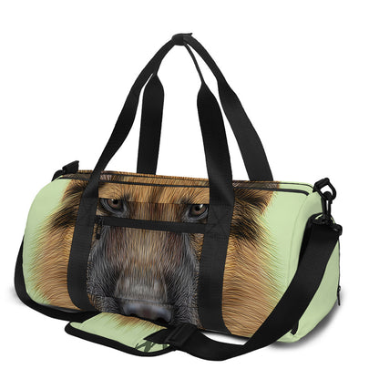 German Shepherd Dog Portrait Print Gym Bag