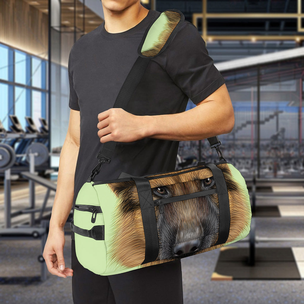 German Shepherd Dog Portrait Print Gym Bag