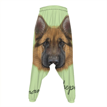 German Shepherd Dog Portrait Print Hammer Pants