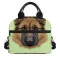 German Shepherd Dog Portrait Print Insulated Lunch Bag