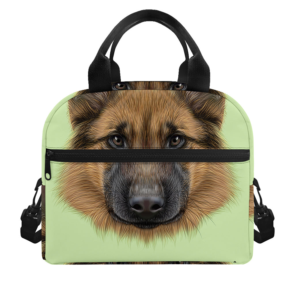 German Shepherd Dog Portrait Print Insulated Lunch Bag