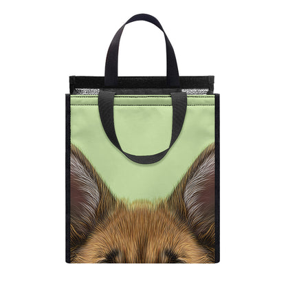 German Shepherd Dog Portrait Print Insulated Lunch Tote