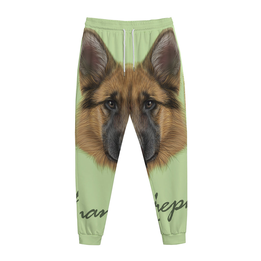 German Shepherd Dog Portrait Print Jogger Pants
