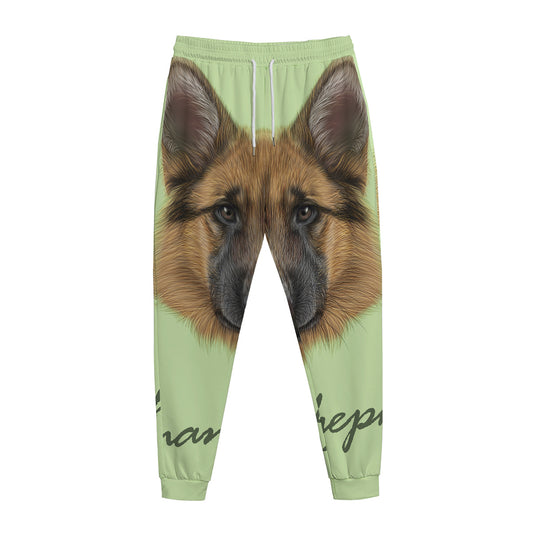 German Shepherd Dog Portrait Print Jogger Pants