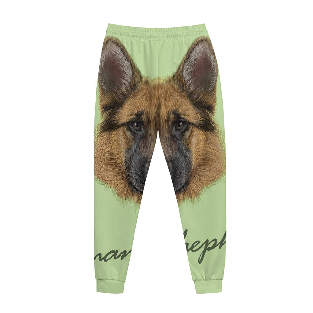 German Shepherd Dog Portrait Print Jogger Pants