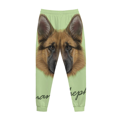German Shepherd Dog Portrait Print Jogger Pants