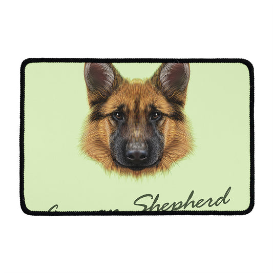 German Shepherd Dog Portrait Print Kitchen Mat
