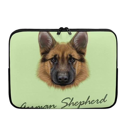 German Shepherd Dog Portrait Print Laptop Sleeve