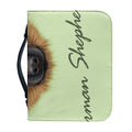German Shepherd Dog Portrait Print Leather Bible Cover