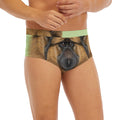 German Shepherd Dog Portrait Print Men's Briefs