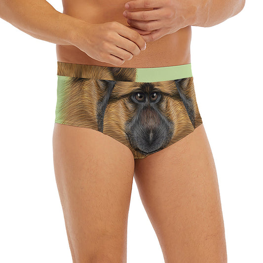 German Shepherd Dog Portrait Print Men's Briefs