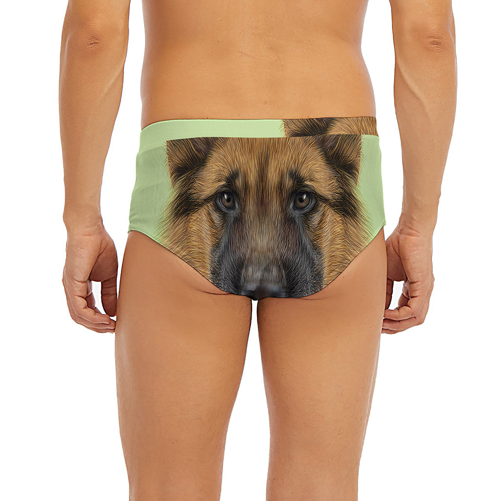 German Shepherd Dog Portrait Print Men's Briefs