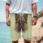 German Shepherd Dog Portrait Print Men's Cargo Shorts