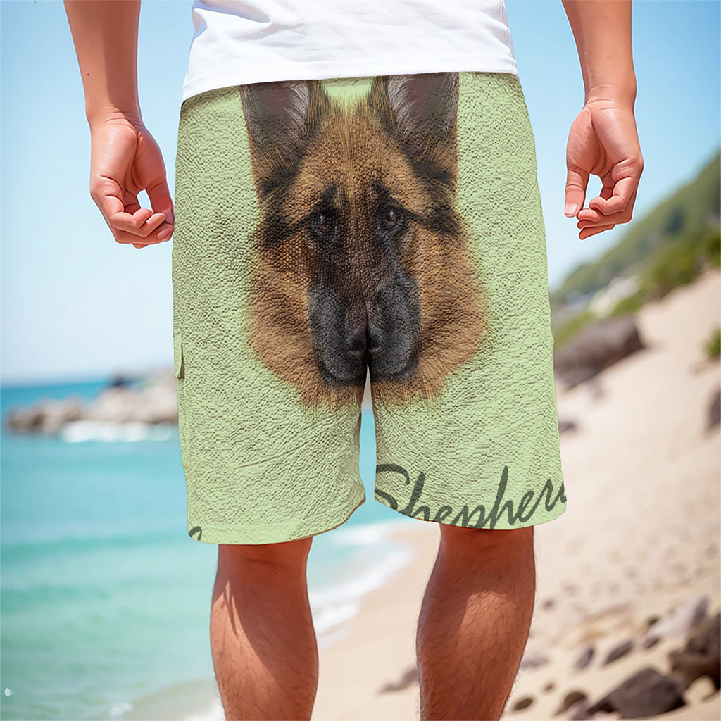 German Shepherd Dog Portrait Print Men's Cargo Shorts