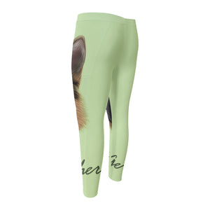 German Shepherd Dog Portrait Print Men's Compression Pants