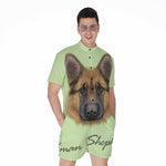 German Shepherd Dog Portrait Print Men's Rompers