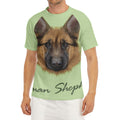 German Shepherd Dog Portrait Print Men's Short Sleeve Rash Guard