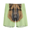 German Shepherd Dog Portrait Print Men's Sports Shorts