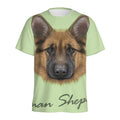 German Shepherd Dog Portrait Print Men's Athletic T-Shirt