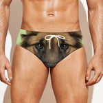 German Shepherd Dog Portrait Print Men's Swim Briefs