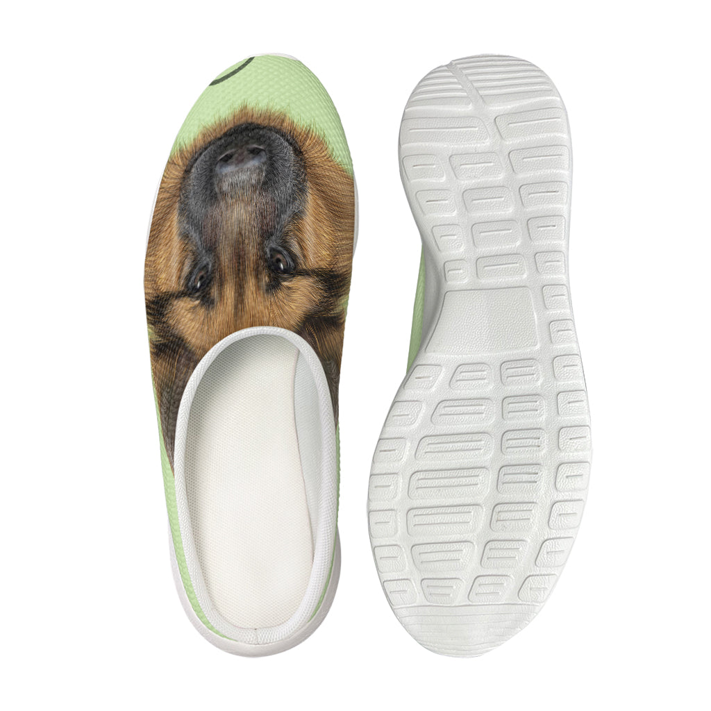 German Shepherd Dog Portrait Print Mesh Casual Shoes