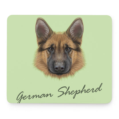 German Shepherd Dog Portrait Print Mouse Pad