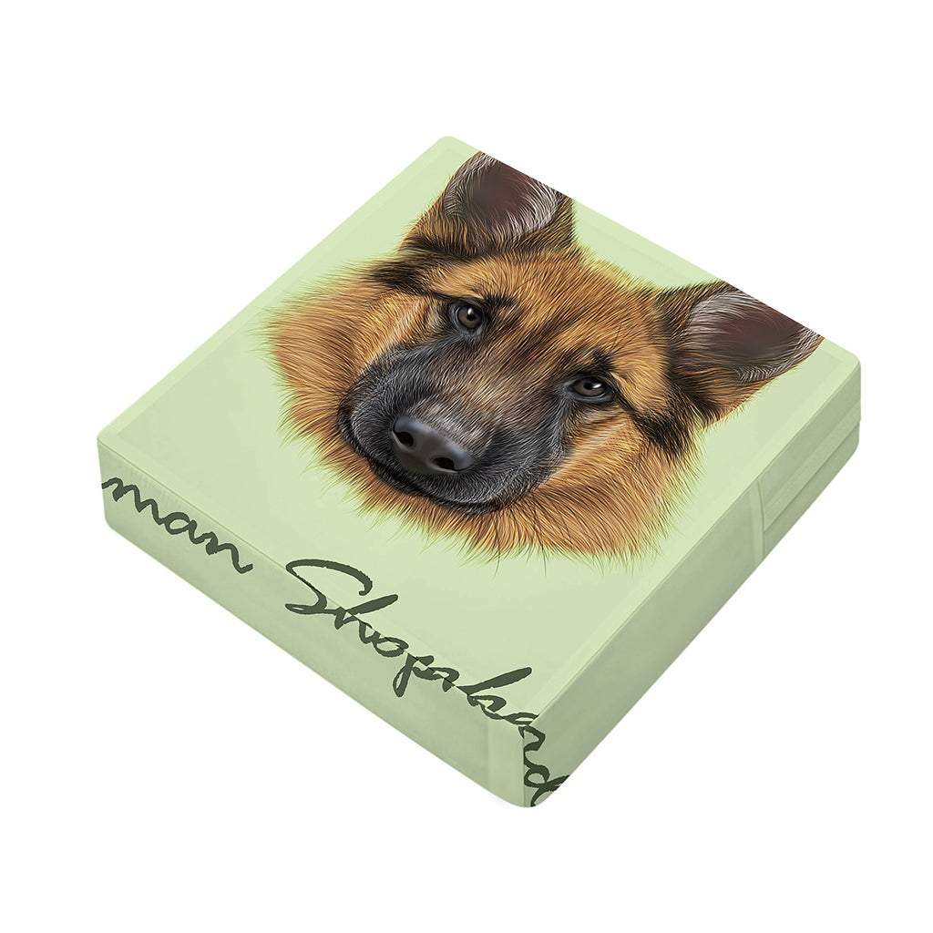 German Shepherd Dog Portrait Print Outdoor Seat Cushion Cover