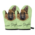 German Shepherd Dog Portrait Print Oven Mitts