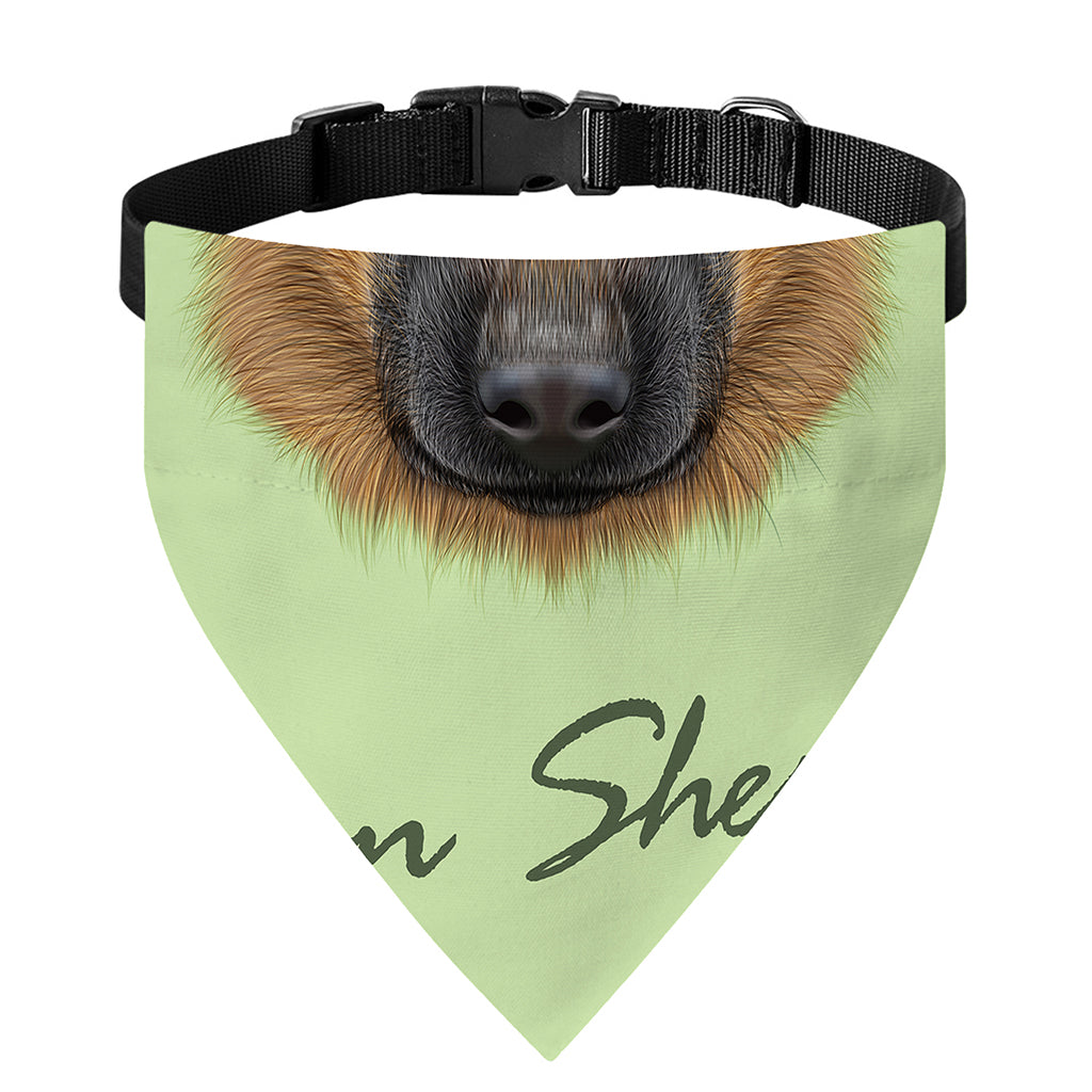 German Shepherd Dog Portrait Print Over The Collar Dog Bandana