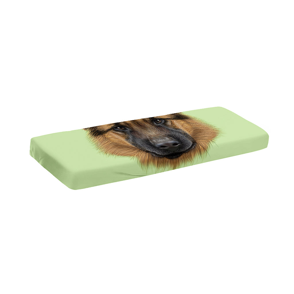 German Shepherd Dog Portrait Print Piano Keyboard Cover