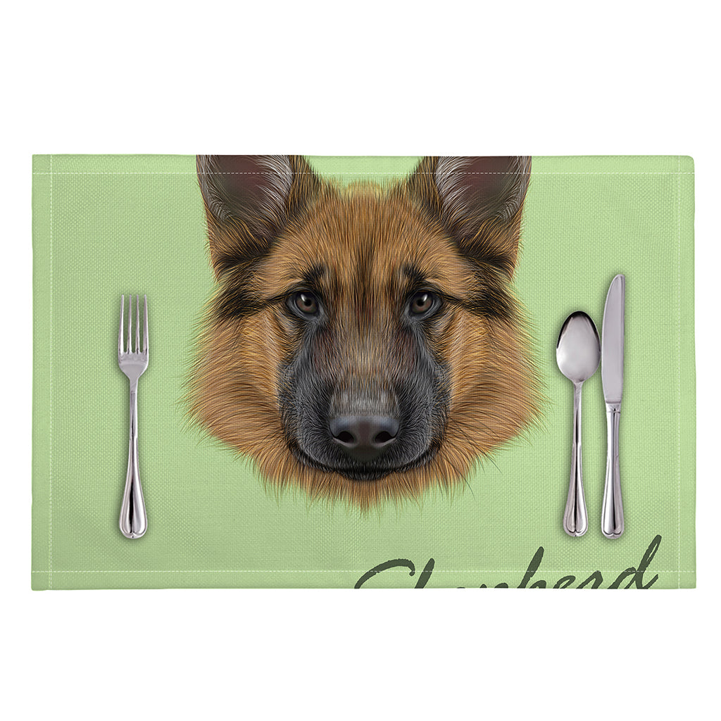 German Shepherd Dog Portrait Print Placemat