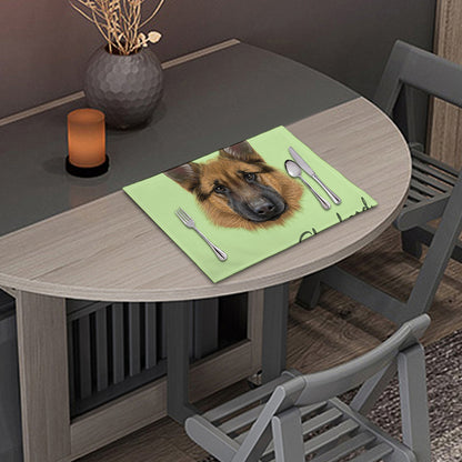 German Shepherd Dog Portrait Print Placemat