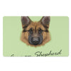 German Shepherd Dog Portrait Print Polyester Doormat