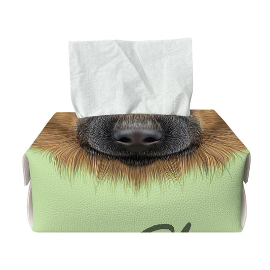 German Shepherd Dog Portrait Print Rectangle Tissue Box Cover
