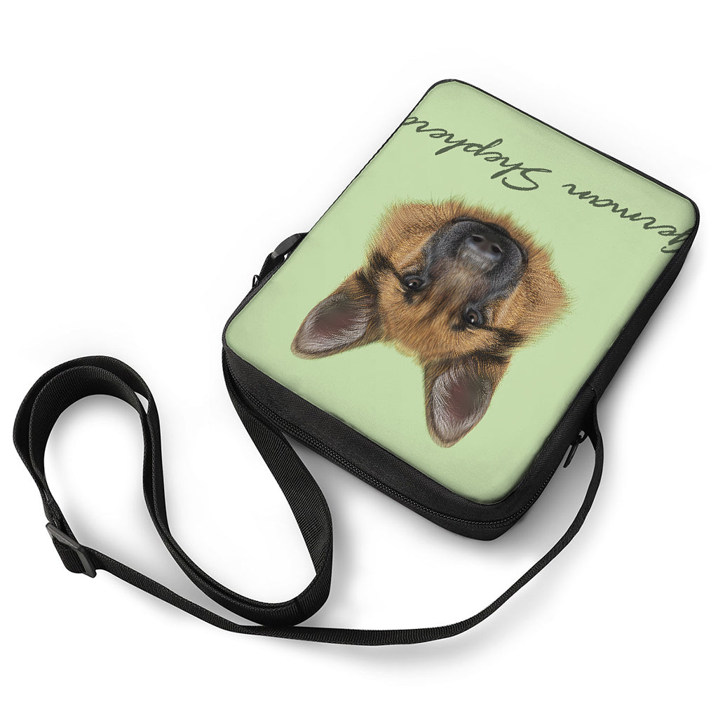 German Shepherd Dog Portrait Print Rectangular Crossbody Bag