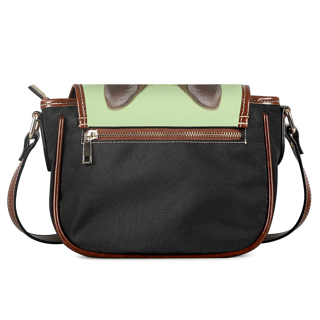 German Shepherd Dog Portrait Print Saddle Bag