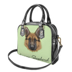 German Shepherd Dog Portrait Print Shoulder Handbag