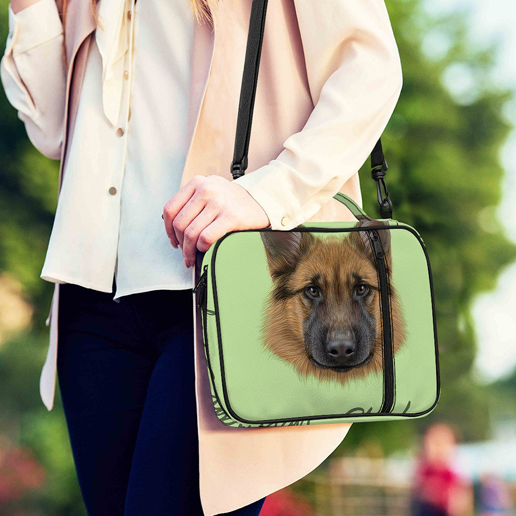 German Shepherd Dog Portrait Print Shoulder Strap Bible Bag