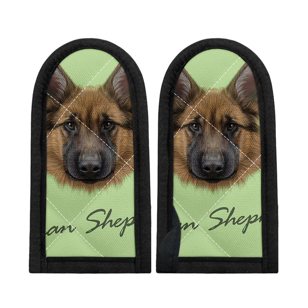 German Shepherd Dog Portrait Print Skillet Handle Cover